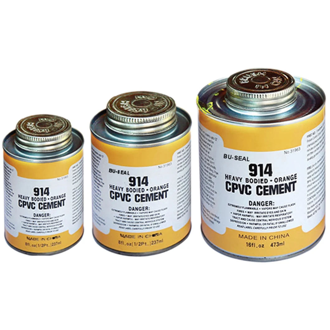 Heavy Bodied Yellow CPVC Cement Glue for BOD and Connect Pipes