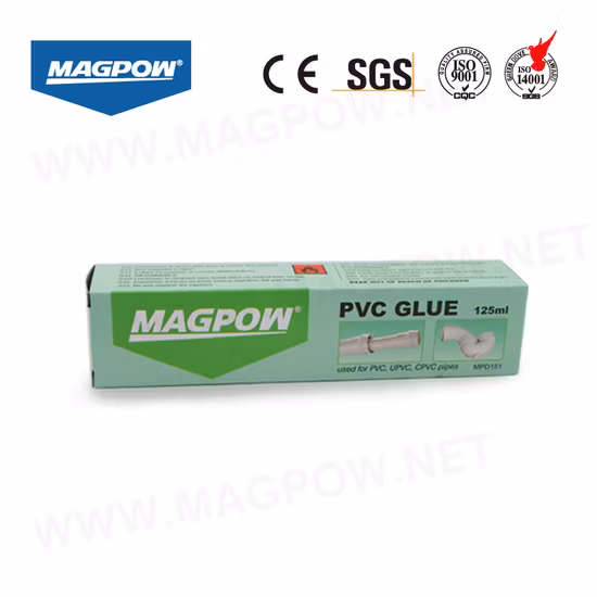 高粘度CPVCおよびUPVCパイプ包装用の透明PVC接着剤